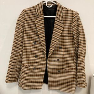 Brown Plaid Women’s Blazer